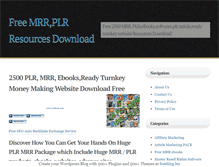 Tablet Screenshot of freemrrplrdownloads.freeblog.biz