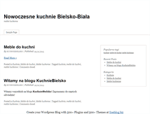 Tablet Screenshot of kuchniebielsko.freeblog.biz